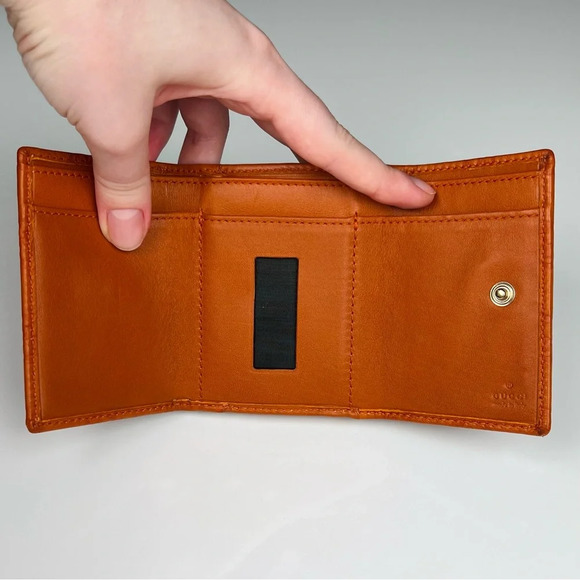 Gucci Guccissima Orange Wallet - Picture 7 of 9